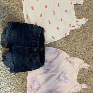 Carter's tops and Lucky Brand shorts